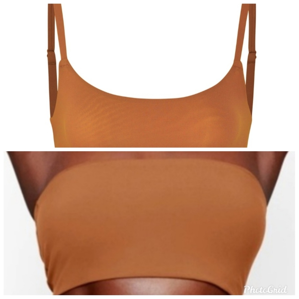 SKIMS Bralette & Bandeau BUNDLE size MEDIUM *NWTS* Seasonal Color COPPER